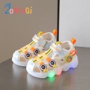 HOT QIIOOAHKTY 524 Size 16-26 Light Up Baby Sandals Closed