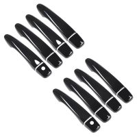 Car Door Handle Cover Stickers For Renault Samsung QM6 2016 2017 2018 ABS Gloss Black Chrome Trim Styling Auto Parts Accessories