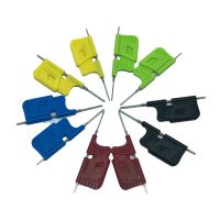 ◐ 10Pcs SDK08 Test Clip IC Test Hook Clips Miniature Chip Set Fit for Electrical Testing Ultra Small Clamps Test Chips