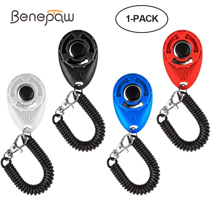 benepaw-pack-of-4-pieces-quality-dog-clicker-with-elastic-wrist-strap-lightweight-pet-training-for-puppies-cats-birds-horses