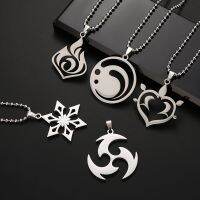 Genshin Impact Stainless Steel Necklace Eye of God Geo Cyro Dendro 2022New Fashion Jewelry Pendant Accessories Gift for Friends 【hot】Brisana