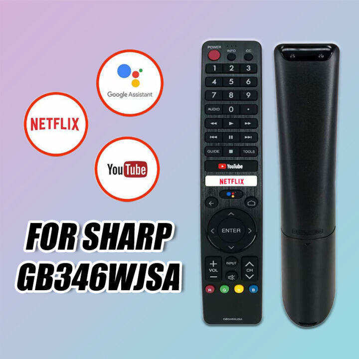SHARP Tv Remote Control for Android TV Smart TV Netflix YouTube
