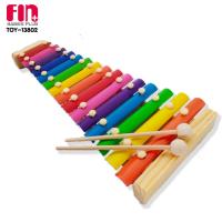 FIN ไซโลโฟนไม้สีสันสดใส Colourful Xylophone มีถึง 15 โน๊ตเพลง รุ่นTOY-13802