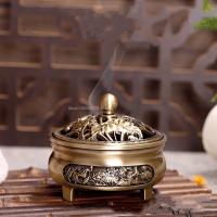 【YF】๑  Antique Three-legged Aromatherapy Stove Household Indoor Pan Incense Wire Burner Ceremony Decoration