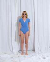 Fah Chak Woman 2 Sided Blue Bodysuit