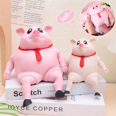 ของเล่นลูกหมูบีบหมูสีชมพูน่ารักของเล่นบรรเทาความเครียดของเล่น3D สัตว์คลายเครียดกันความเครียดความเครียดบรรเทาสำหรับเด็กผู้ใหญ่