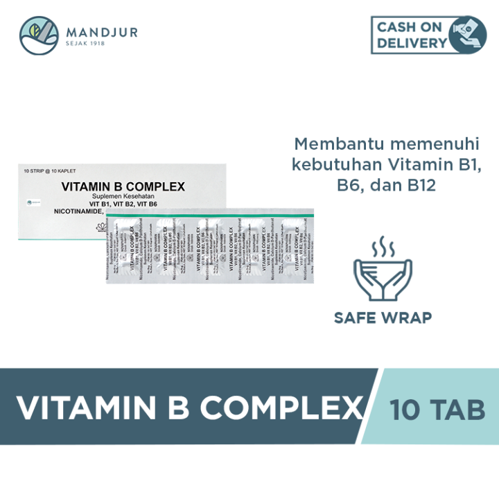 Vitamin B Complex 10 Tablet - Suplemen Vitamin B Complex | Lazada Indonesia