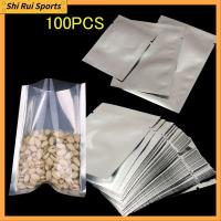 SHIRUI 100PCS ครัวเรือน อุปกรณ์ครัว เกรดอาหาร กระเป๋าเก็บของ ถุงซีลความร้อน เครื่องซีลสูญญากาศ ถุงอลูมิเนียมฟอยล์