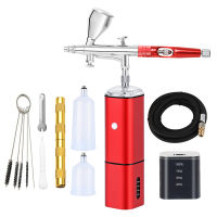 TM90-180 Mini Airbrush Compressor Type C Power Display Cup Dual Action Spray Pen Nail Art Tool