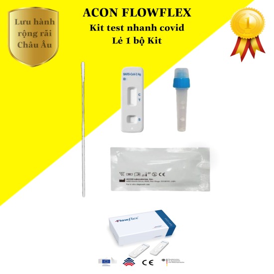 Hcm 1 kit test nhanh covid19 acon flowflex mỹ chính hãng - ảnh sản phẩm 1