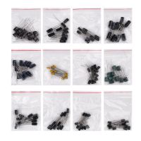 120pcs 12 Value Kit 0.22uF-470uF Electrolytic Capacitor Package Kit 0.47UF 1UF 2.2UF 4.7UF 10UF 22UF 33UF 47UF 100UF 220UF 470UF Electrical Circuitry