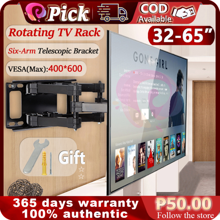 6 Arms TV Mount 2655/3270 inch Screen For TV Wall Stand Full Motion Swivel Tilt Mount