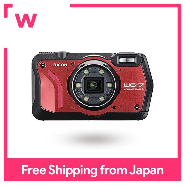 RICOH WG-7 Red Full-scale outdoor camera [Full-scale 20m