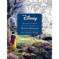 [ขนาด 7.2 x 0.5 x 9.5 inches] สมุดระบายสี The Disney Dreams Collection Original Art โดย Thomas Kinkade Coloring Book