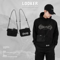 LOOKER - กระเป๋าสะพายข้างสีดำ (ของแท้ต้องใช้ซองพัสดุของแบรนด์ลุคเกอร์เท่านั้น)