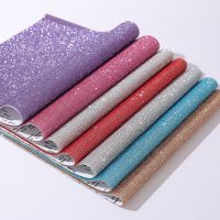 【hot】！ 12x20CM Self-Adhesive Rhinestone Glitter with Hot Fixation for Needlework Car Decoration