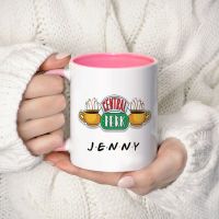 hotx【DT】 Personalized Name Mug Central Perk Design  Custom Cup Chocolate Beer Mugs Lovers Gifts Dropshipping