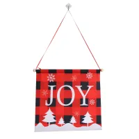 Christmas Banner, Welcome Sign Christmas Porch Sign Hanging for Home Party Decor