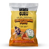 เฮลต์กูรู ขนมกินเล่น กะหล่ำดอกอบกรอบ รสบาร์บีคิว 56 กรัม - Just BBQ Cauliflower Snack 56g Health Guru brand