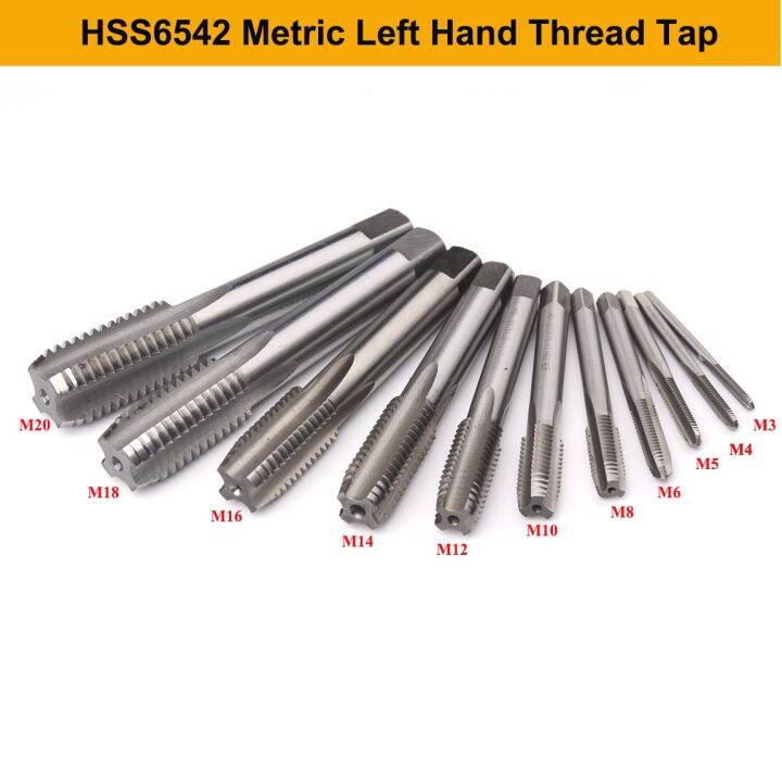 HSS6542 Left Hand Thread Tap M3 M4 M5 M6 M8 M10 M12 M14 M16 M18 M20