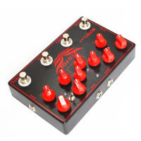 Mosky RED FOX 4-In-1กีตาร์ไฟฟ้า Effects Pedal Chorus Delay Overdrive Loop Unit Audio True Bypass กีตาร์อะไหล่และอุปกรณ์เสริม