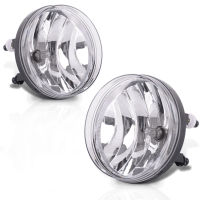 For 2007-2013 Gmc Sierra Clear Front Bumper Fog Lights Driving Lamp With Bulbs Pair Gm2592161 / Gm2593161