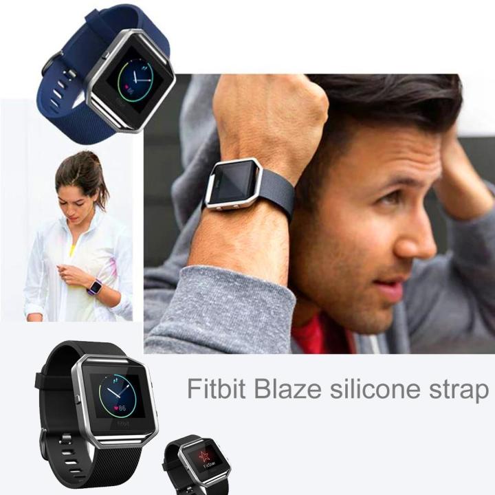 diylooks-for-fitbit-blaze-watch-สายนาฬิกาซิลิโคนพื้นผิวเฉียงขนาดใหญ่ยาว-17-20ซม