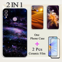 แบบ2 IN 1เคสโทรศัพท์8X พร้อมที่ป้องกันหน้าจอเซรามิกแบบโค้งฟิล์มกันรอยกันกระแทก