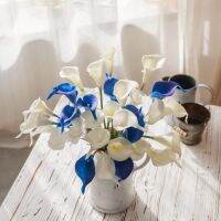 Artificial Mini Calla Lily Flowers Realistic  For Home Weeding Party Decora Office Desk Decora Garden Wall Decora Bedroom Dinning Room Decor