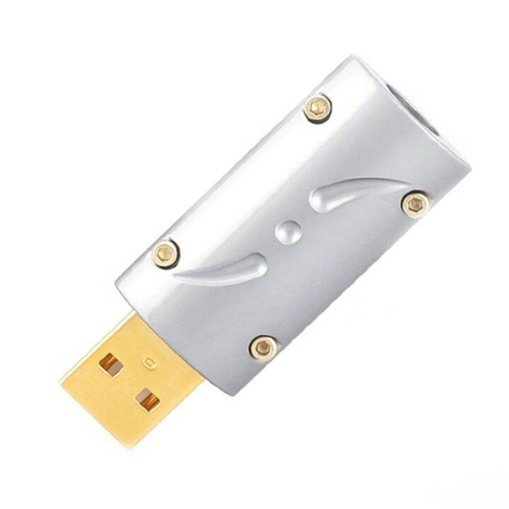 24K Gold Plated USB2.0 Plug USB B Connector DIY Hi Fi USB Cable Gold
