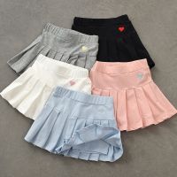 Pleated Skirts Childrens Cotton children day gift kids clothes