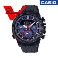 นาฬิกา Casio Edifice Limited Edition redblue ECB-800TR-2A (ประกัน CMG ศูนย์เซ็นทรัล1ปี) นาฬิกาข้อมือสุภาพบุรุษ 2 ระบบ สายยางเรซิ่น รุ่น ECB-800TR-2ADR Veladeedee