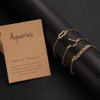 【hot】✼◘☽  3Pcs/Set Symbols Ancient Letters Constellation Adjustable Jewelry