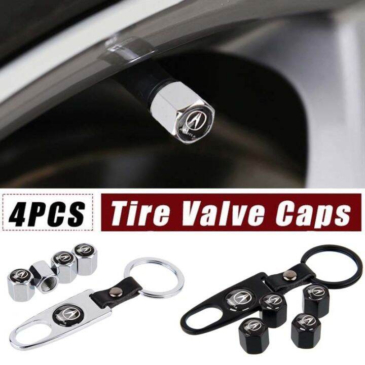 4PCS Waterproof Car Tire Valve Caps for Acura Nsx Integra Mdx Rdx