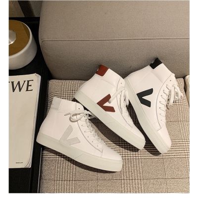 2023 new French VEJ small white shoes Womens Mens shoes Couples casual leather short boots
