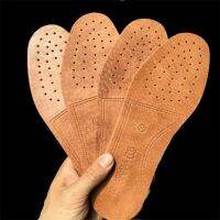 Ultra Thin Breathable Deodorant Leather Insoles Large Size 36-44 Absorb Sweat Replacement Inner Soles Shoes Insole Pads