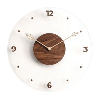 12 Inch Home Living Room Decoration Wood Wall Clock Modern Design Kitchen Creative Wall Watch Room Wall Decor Silent