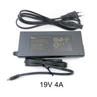 [Hot K] เครื่องชาร์จอะแดปเตอร์สวิตชิ่ง19V 4A 19V4A 76W Slim AC DC 5.5*2.5/2.1มม. พร้อมสายสายเคเบิ้ล AC