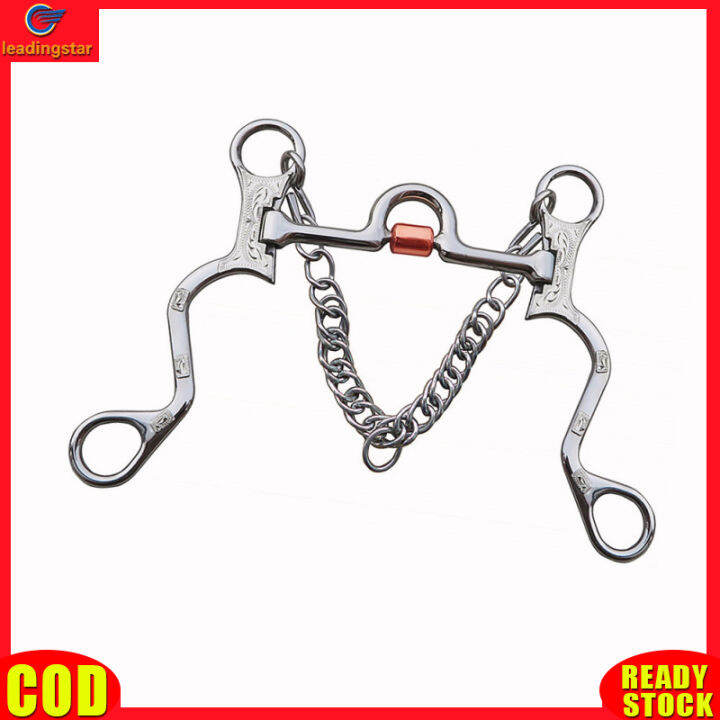 LeadingStar RC Authentic All Around Curb Bit For Horse 3Piece Snaffle
