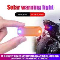 Car Solar LED Mini Warning Light Night Night For Motorcycle Electric Vehicle Bicycle Tail Light Anti-rear Strobe Warning Li U6G4