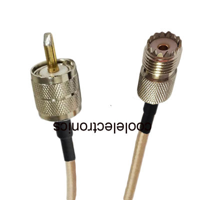 UHF PL259 Male to UHF SO239 Female Connector RG316 Pigtail cable RF Coaxial cable 10/15/20/30/50cm 1/2/3/5/10/15/20m