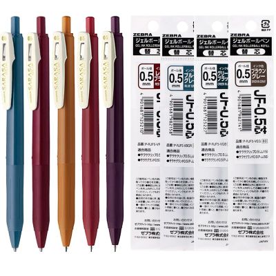 Japan ZEBRA SARASA JJ15 Retro Color Gel Pen 0.5Mm 10 Colors Available Replaceable Refill Business Office Sign Pen