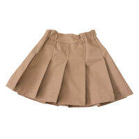 2-16Years Summer Mini Skirt for Kids Girls Solid Color Khaki Tutu Skirts Fashion Student Clothes Teenage School White Miniskirt