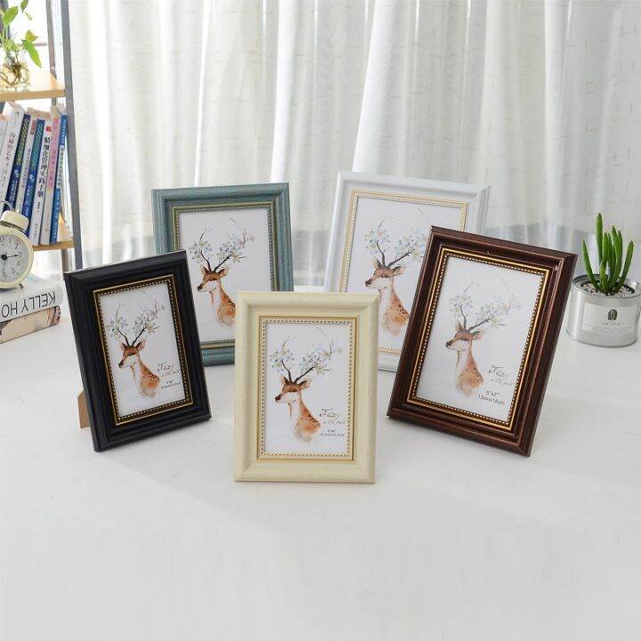 Elegant Pictures Frames Desk Table Resin Decor Photo Frame with