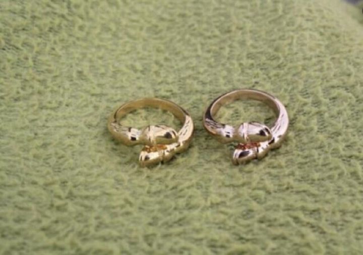 แหวนกีบม้าสีทองเงินดีไซน์สวยกีบม้าฟรีไซส์แหวนเด็กผู้หญิงผู้หญิง12ชิ้น-ล็อต