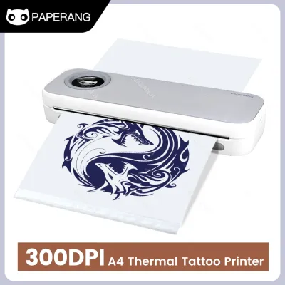 A4สักหรือสำนักงาน PDF เครื่องพิมพ์บลูทูธไร้หมึกแบบพกพาด้วยความร้อน300Dpi ใช้ได้กับกระดาษ4นิ้ว F2S กระดาษ