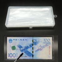 （QIQI tool） ที่ใส่ธนบัตร100Pcs Coin AlbumBags Plastic17.5x8.5cmPage Paper MoneyBag Transparent Portable