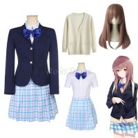 【Lao Zhang Fashion Cosplay】เสียงเงียบ Shouko Nishimiya Shouko เครื่องแต่งกายคอสเพลย์ญี่ปุ่นอะนิเมะรูปร่างของเสียงชุดนักเรียนชุดสูทเสื้อผ้าวิกผม