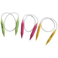 【CC】 15/18/20mm Large Size Plastic Transparent Knit Crochet Hooks Circular Knitting Needles Weave Diy Loom