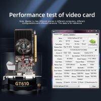 GT610 Video Card 810MHZ DDR3 1GB Computer Graphics Card HD VGA DVI Interface Replacement Accessories for Computer Desktop Game Adapters